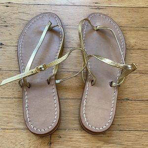 Italian Gold Sandals